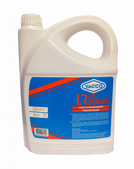 Охолоджуюча рідина YACCO LR ORGANIQUE каністра 5л